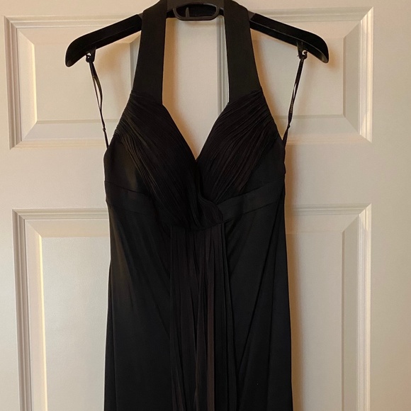 VERSACE Sz P Blk Halter Vintage Cocktail Dress - Picture 1 of 5